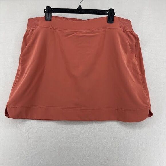 32 Degrees Pants - 32 DEGREES Rust Orange Womens Athletic Skort Size XXL Pockets Pull on